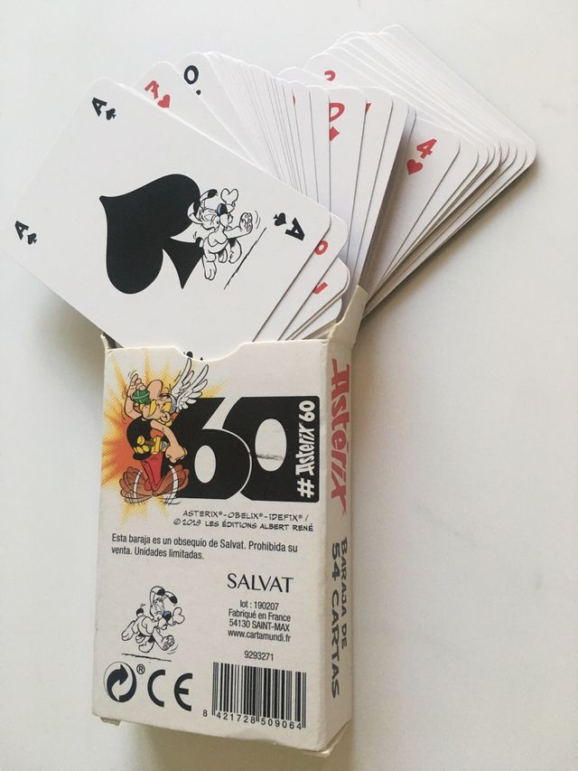 Baraja naipes de Poker. ASTERIX Y OBELIX