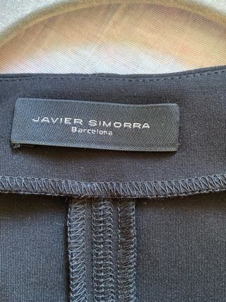 Vestido Negro Javier Simorra Talla 36