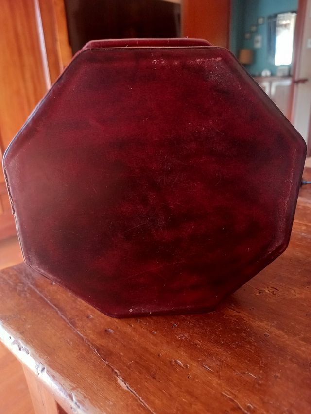 Portagioie, scatola, in vera pelle.