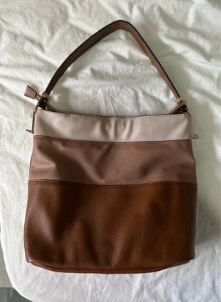 Bolso de piel marrón de Parfois