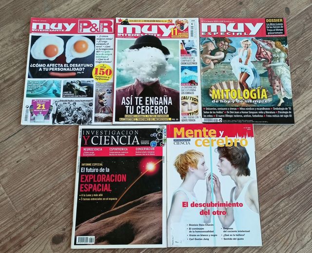 Lote variado de revistas de ciencia
