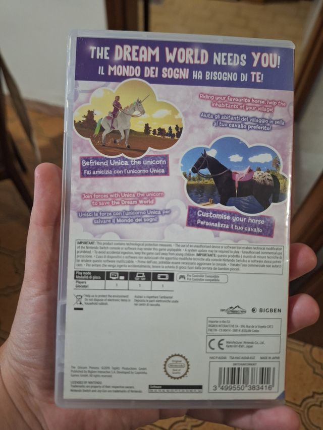 The unicorn princess nintendo switch