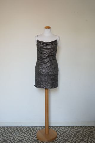 mini vestido brillante