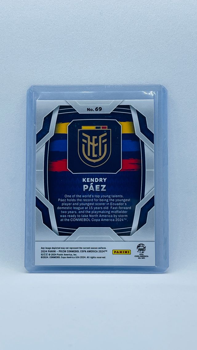 Kendry Paez - Ecuador - rookie card - Panini Prizm