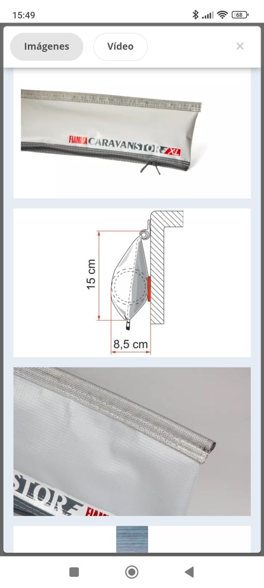 Toldo Fiamma Caravanstore XL de 3,10