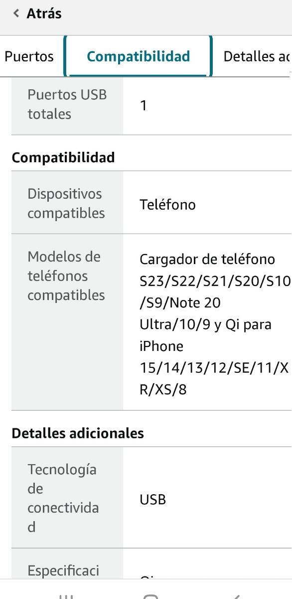 Cargador inalambrico
