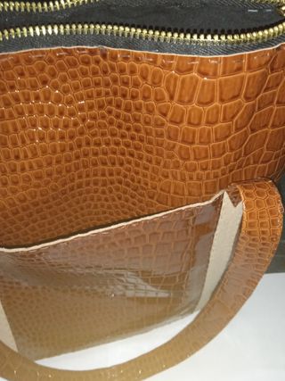 Bolso hecho a mano piel de cocodrilo 