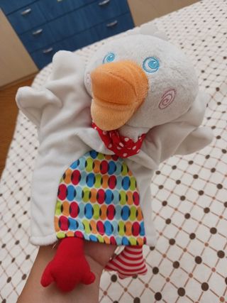 Marionetta oca + 2 peluches