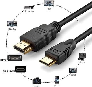 Cable MiniHDMI/HDMI 2metros v1.4