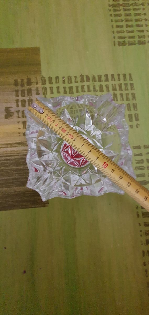 3 x 2 CINZEIROS EM VIDRO