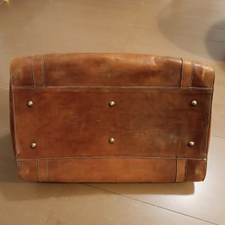 Saco de Cuero vintage de 50L con Llave