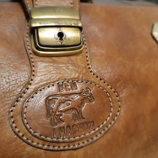 Saco de Cuero vintage de 50L con Llave