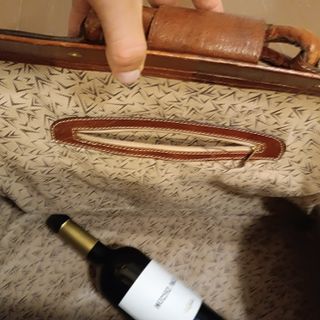 Saco de Cuero vintage de 50L con Llave