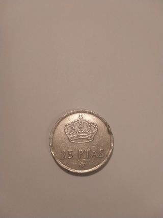 Moneda 25 pesetas 1975 estrella 80