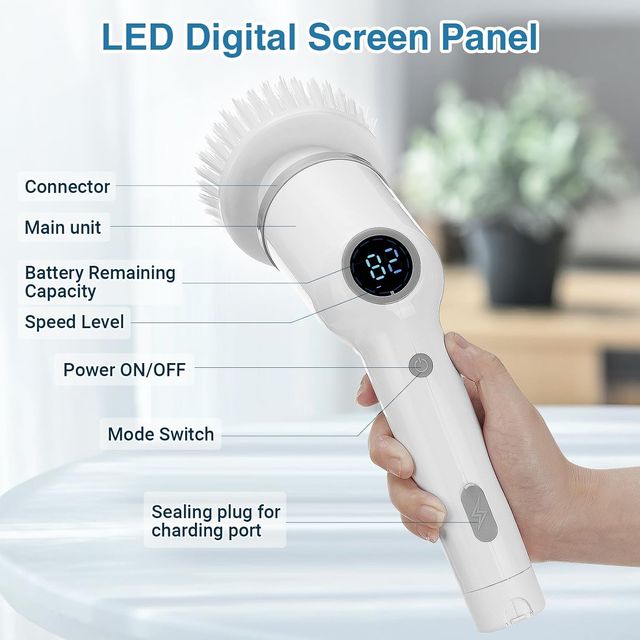 Cepillo Eléctrico Limpieza Inalámbrico