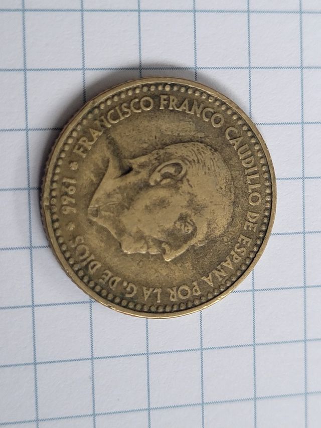 Monedas 1 peseta Franco 1966
