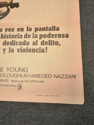 Cartel Cine 1974 LOS SECRETOS DE LA COSA NOSTRA
