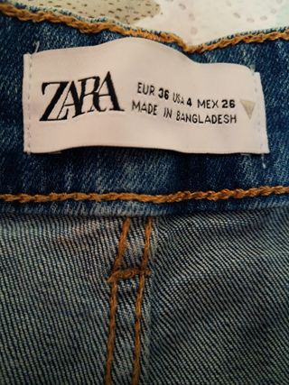 Short vaquero zara