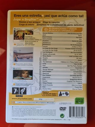 Juego Singstar PS2