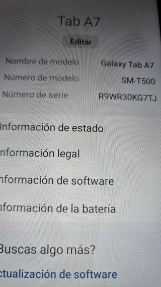Tablet Samsung A7