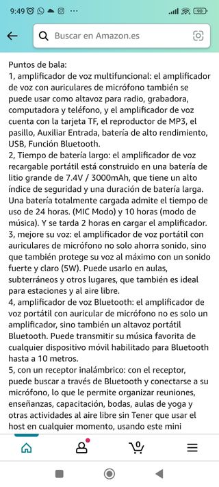 AMPLIFICADOR DE VOZ PORTÁTIL, MICROFONO