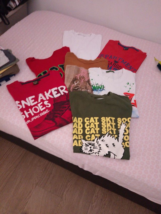 9 camisetas manga larga chico 13 14 años
