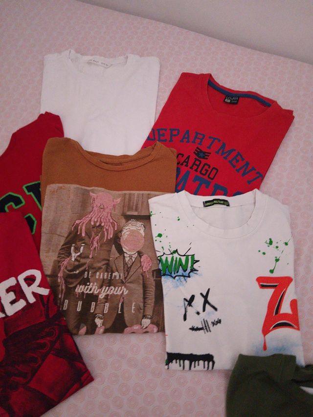 9 camisetas manga larga chico 13 14 años