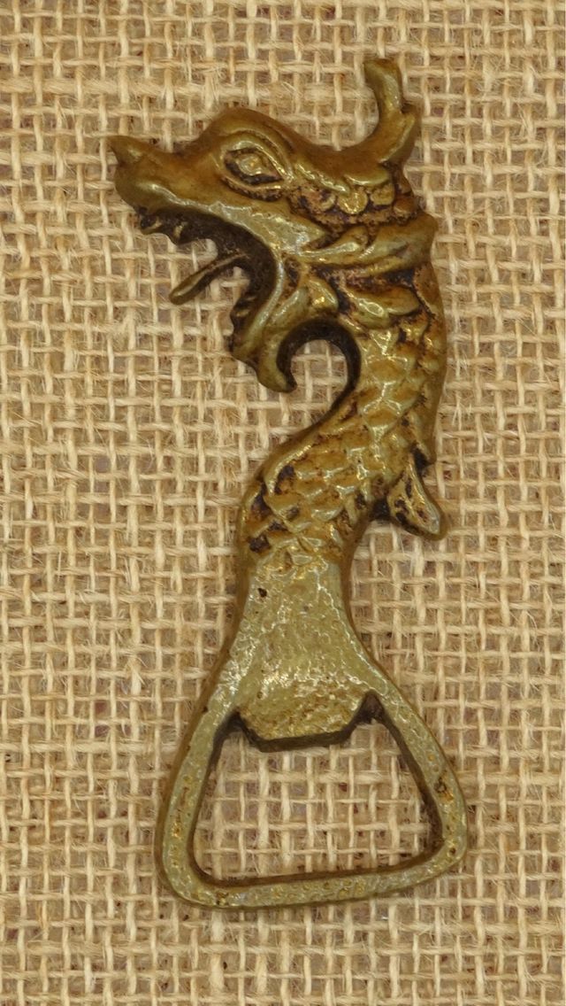 Abrebotellas de bronce con Forma de Dragón