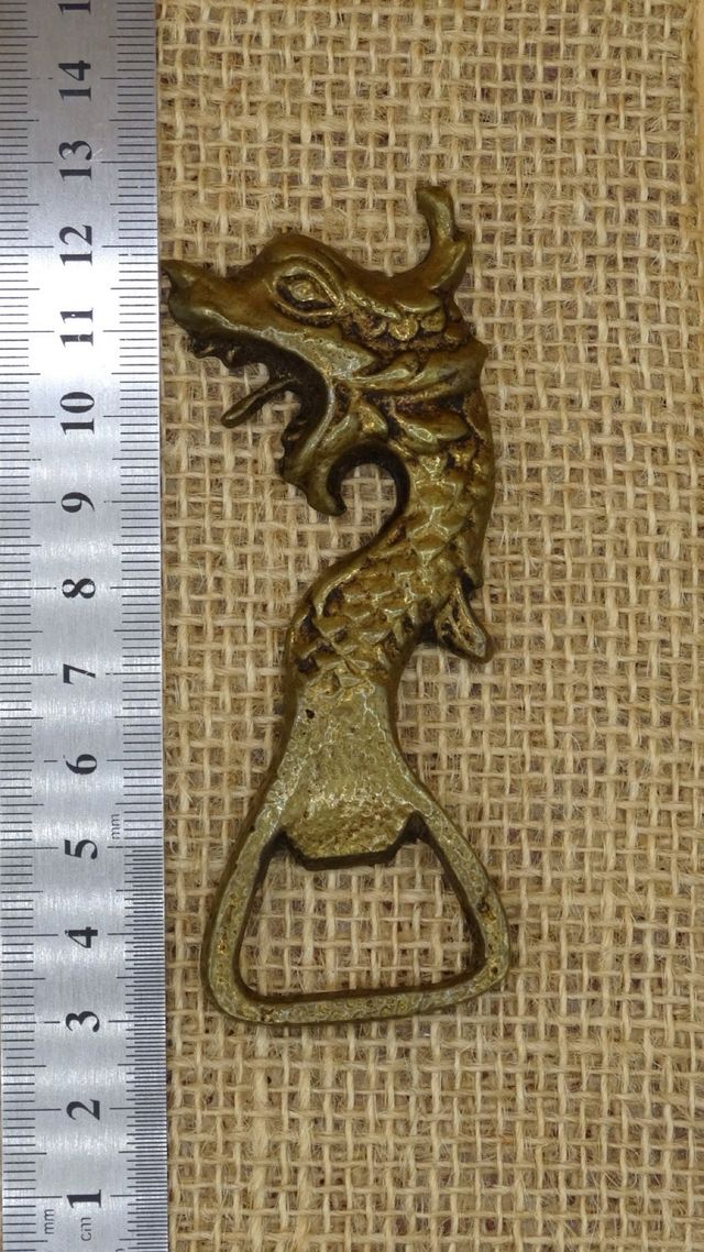 Abrebotellas de bronce con Forma de Dragón