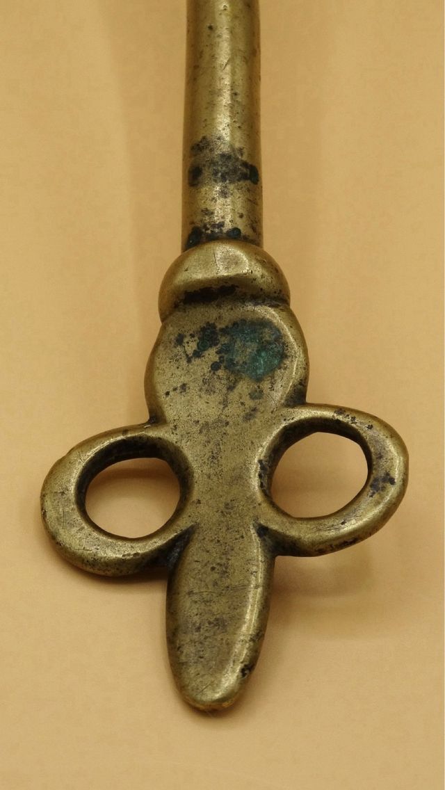 Antiguo Badil de Brasero de Bronce