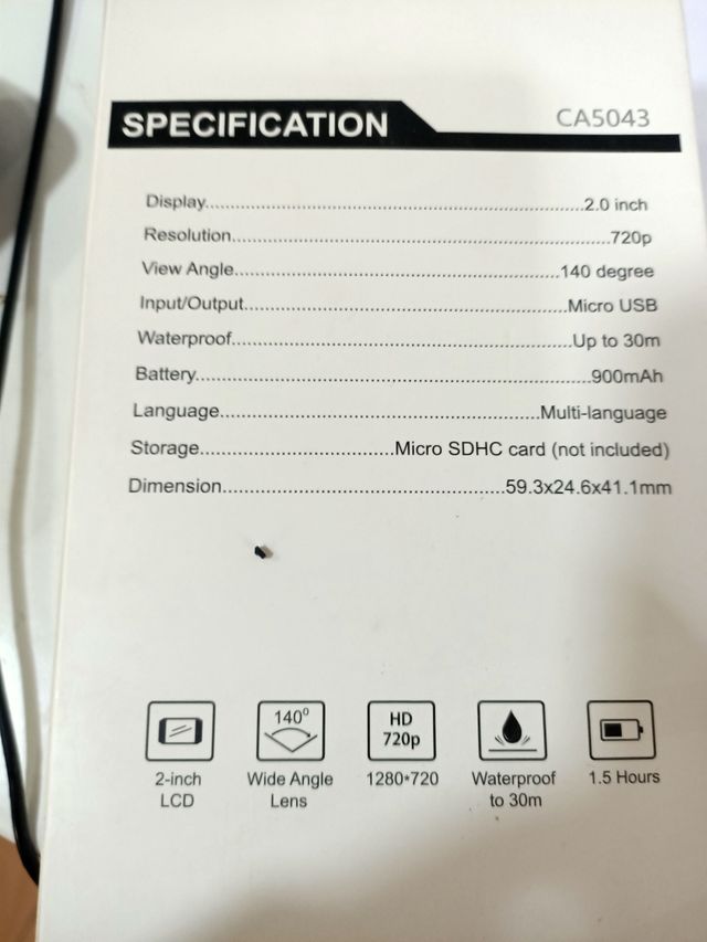 Cámara Deportiva cam720