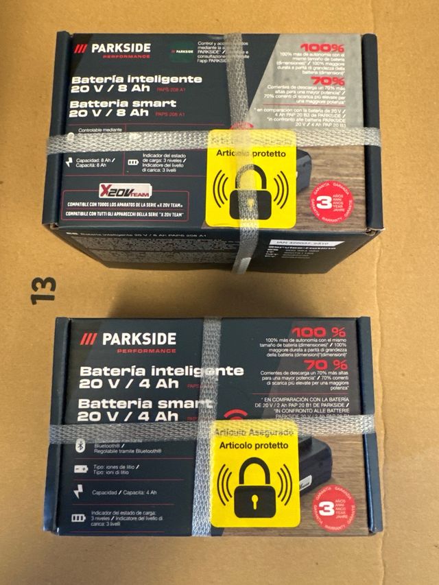 Juego de baterias 20v Parkside Perfomance