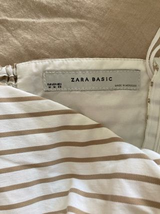 Vestido palabra de honor Zara