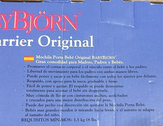 Mochila portabebés Baby Björn