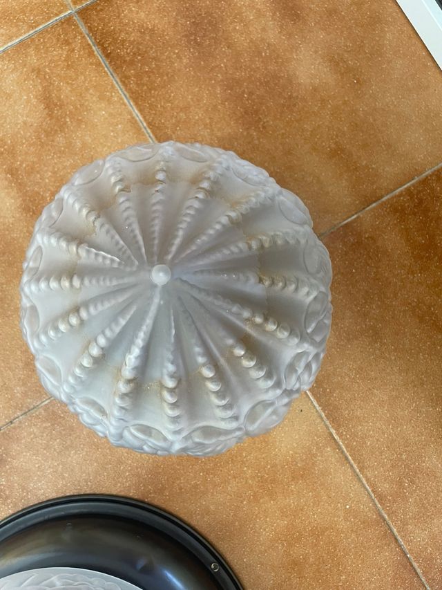 Set plafoniera in vetro battuto