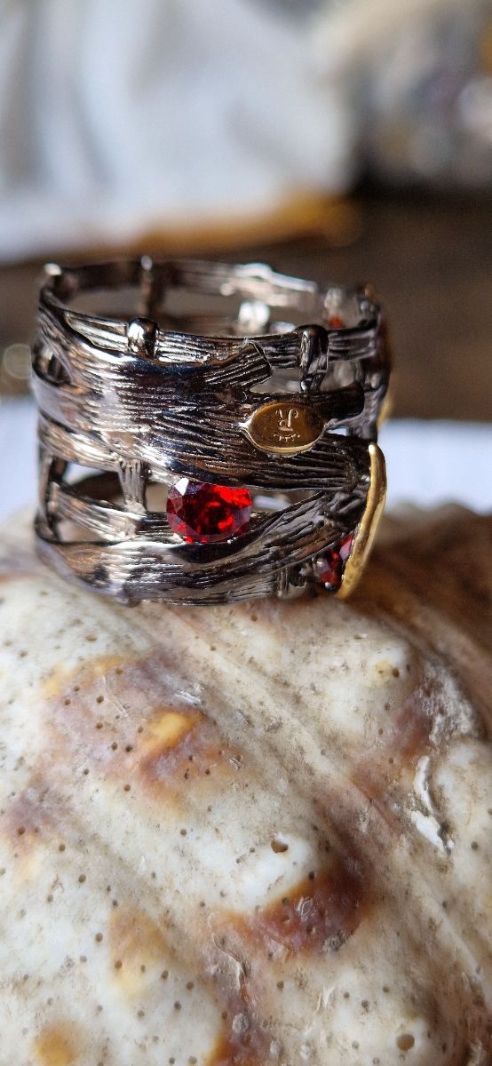 Anillo canastera de plata de ley 