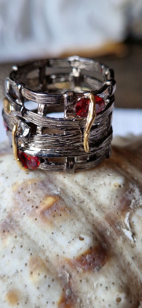 Anillo canastera de plata de ley 