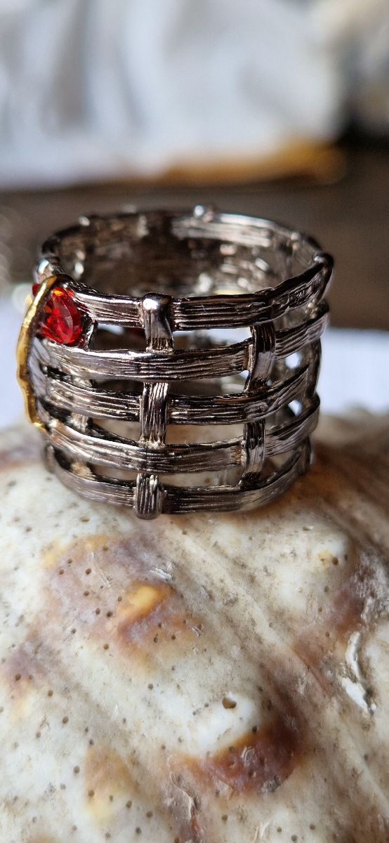 Anillo canastera de plata de ley 