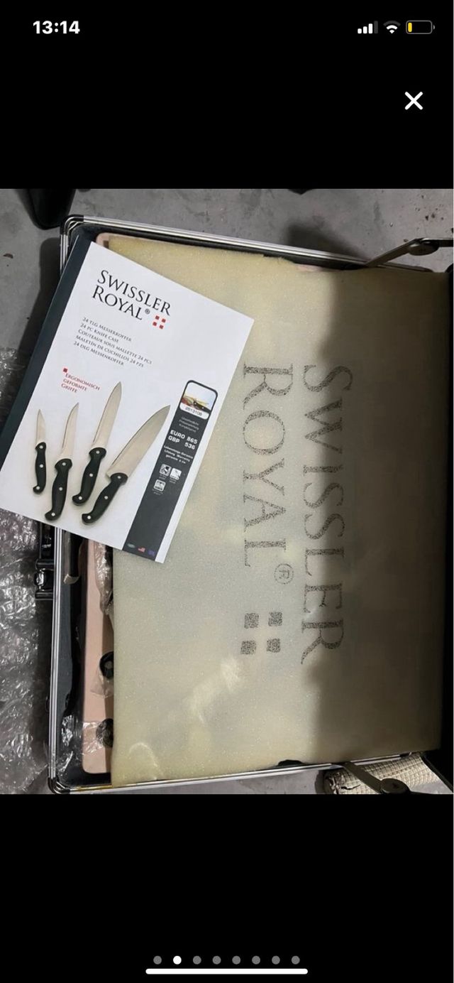 Maletin swissler royal con cuberteria sin estrenar