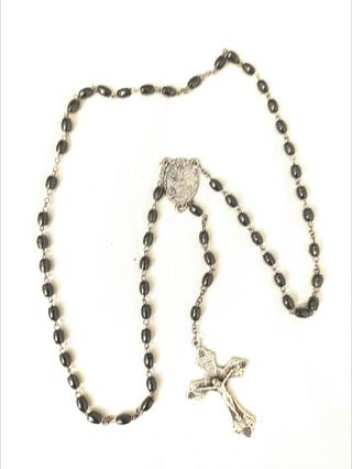 Rosario acciaio preghiere collana unisex