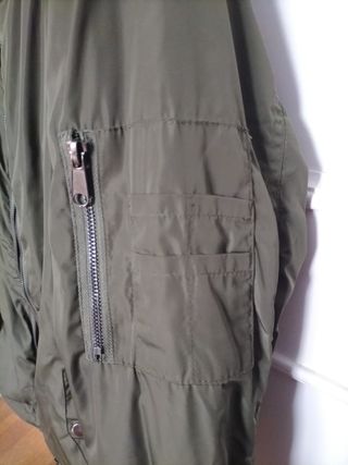 Chaqueta bomber adolescente 14 años verde kaki