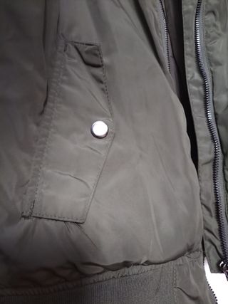 Chaqueta bomber adolescente 14 años verde kaki