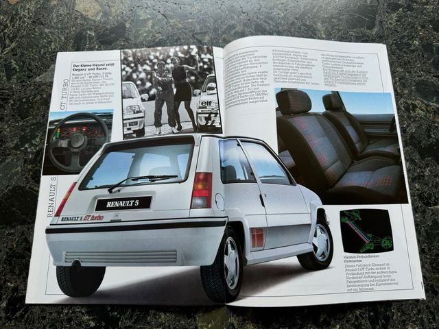 Catálogo Renault supercinco incluye gt turbo