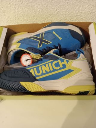 Zapatillas pádel Munich talla 38 Unisex nuevas 
