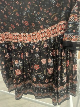 Vestido boho, por encima la rodilla
