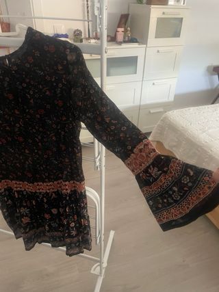 Vestido boho, por encima la rodilla