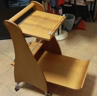 Carrello bar cucina legno teak