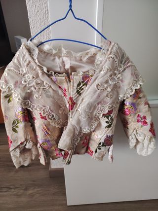 Traje fallera niña beige