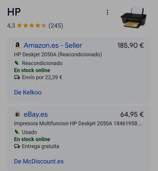 IMPRESORA HP DESKJET 2050A ALL-IN-ONE J510 SERIES