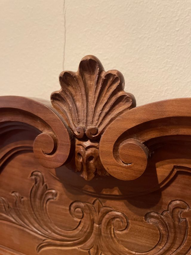 Espejo de madera tallado a mano gran tamaño